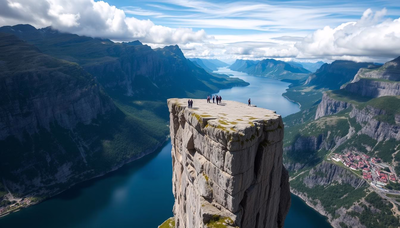 Pulpit Rock overlooking Lysefjord, a Must-See Destination in Magical Norway
