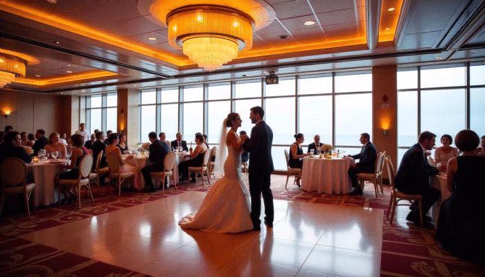 Cruise wedding food
