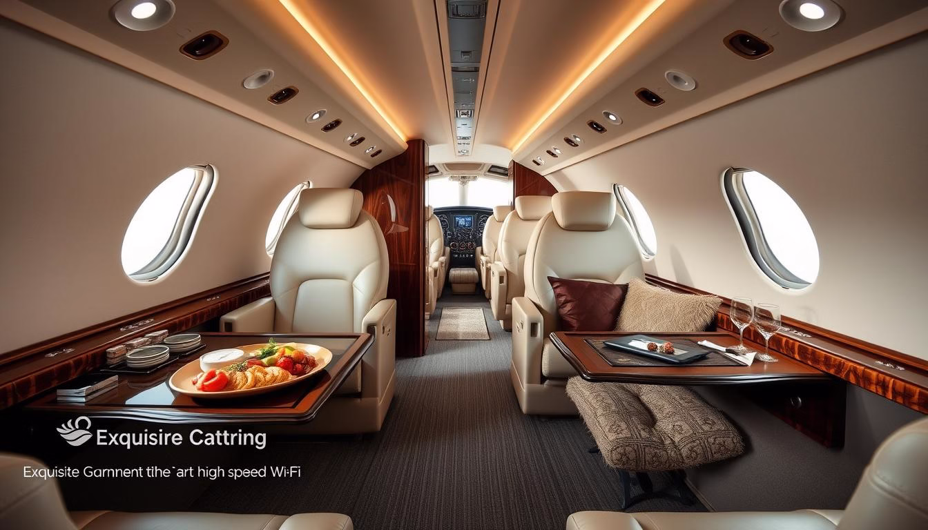 private jet amenities